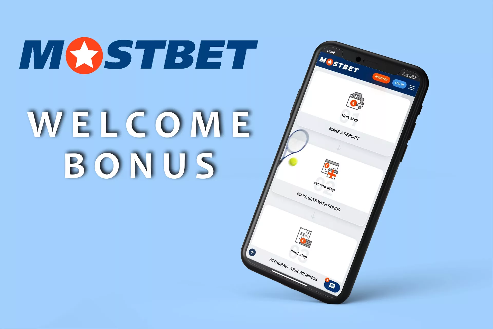 You will get a bonus right after the first deposit at Mostbet.
