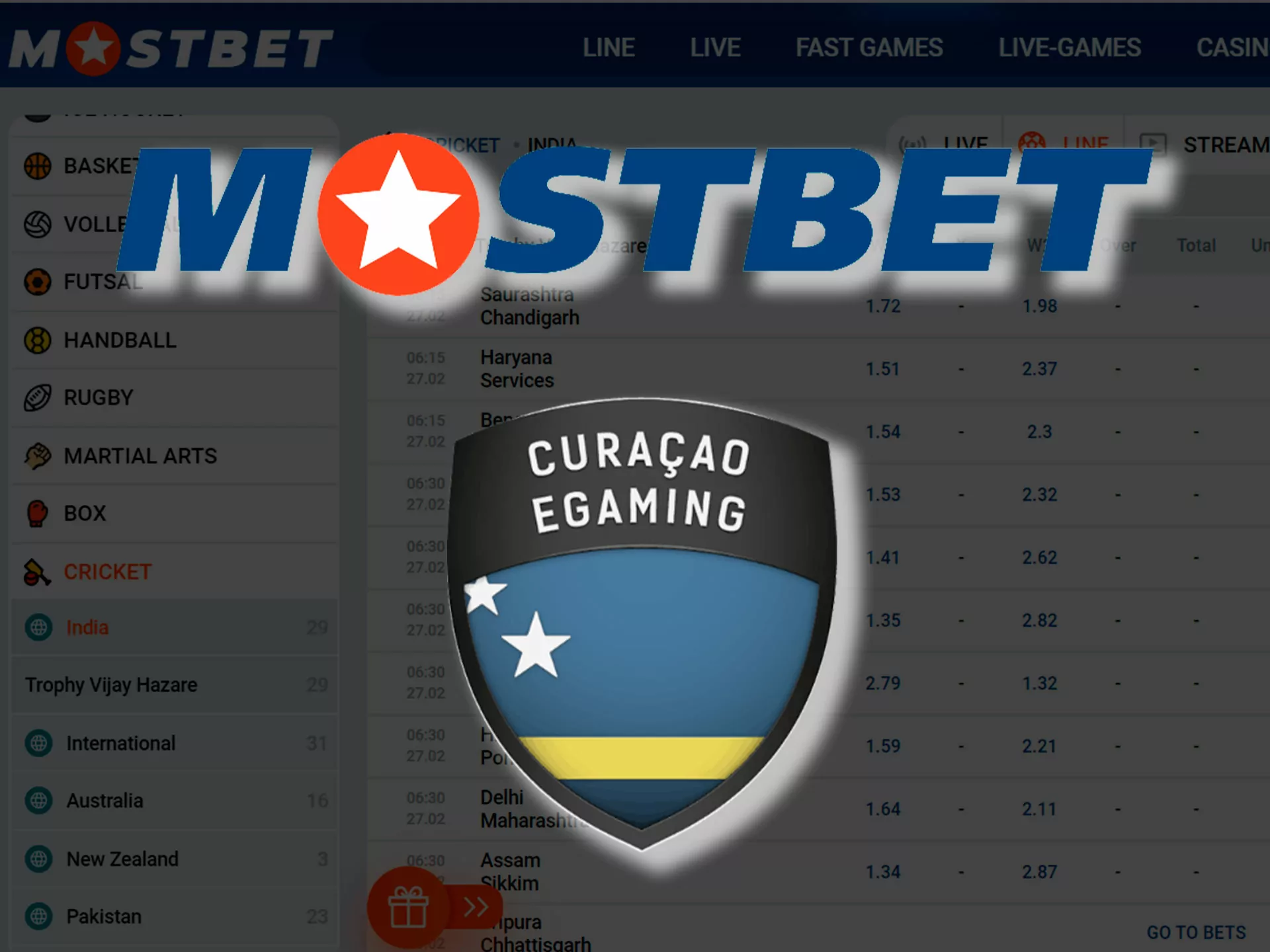 Mostbet was verified by the Curacao and is working under the license.