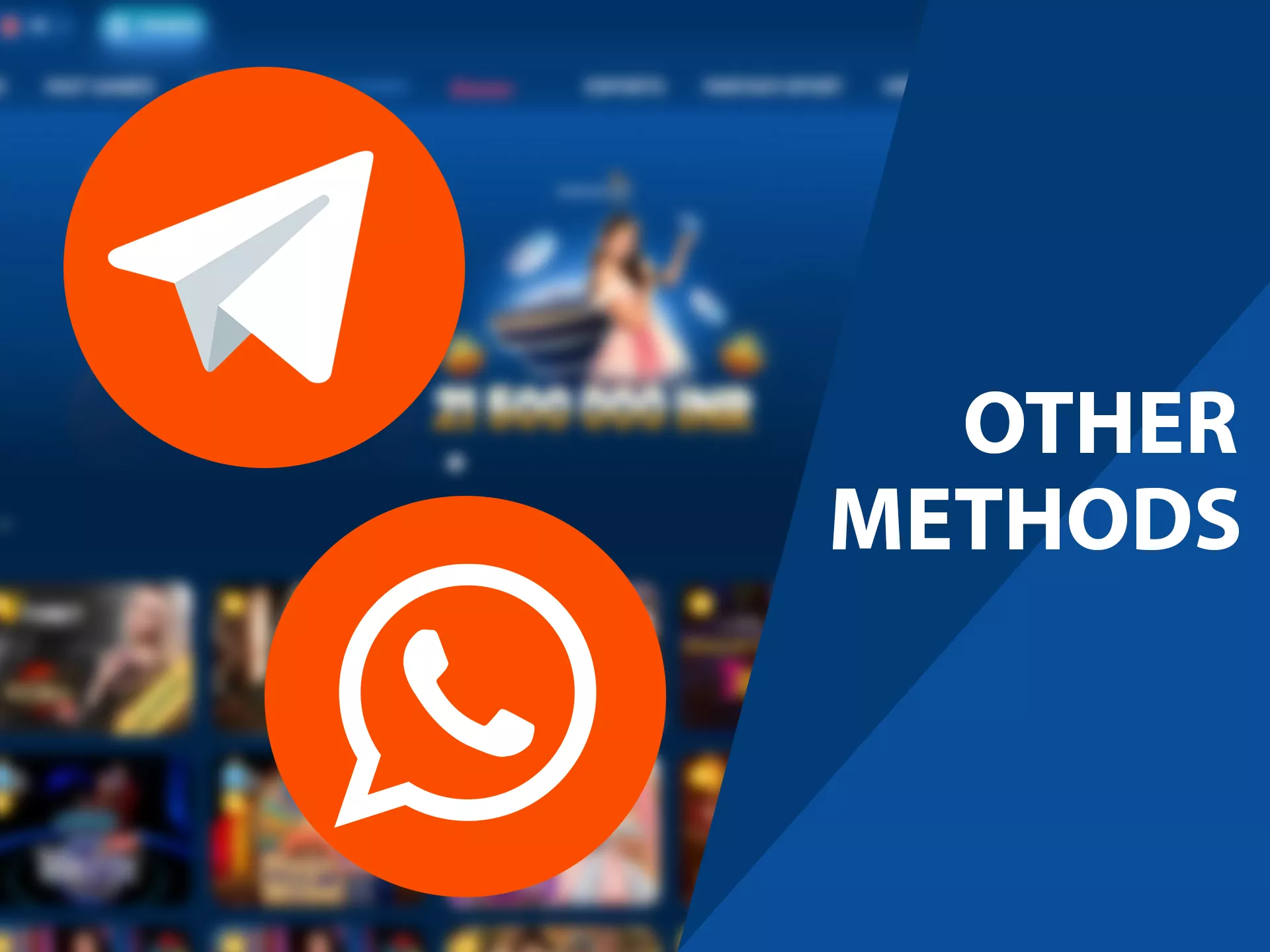Use popular social apps at Mostbet support.