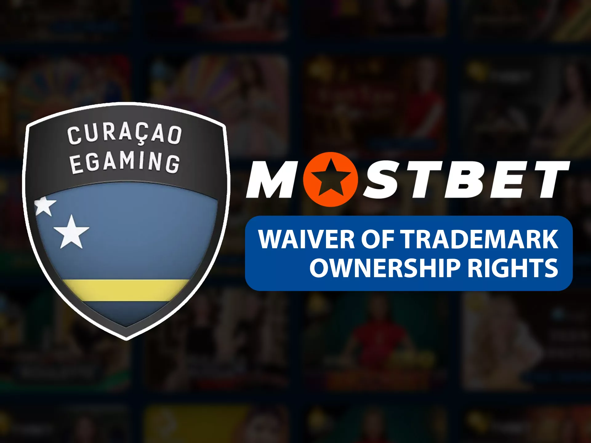 Mostbet must waiver of trademark ownership rights.