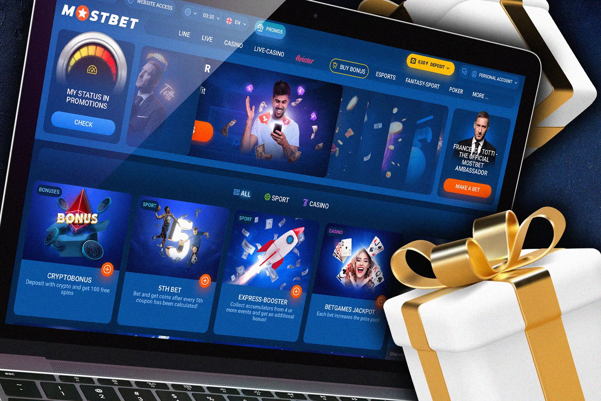 Mostbet offers a lot of bonuses for both new and regular players.