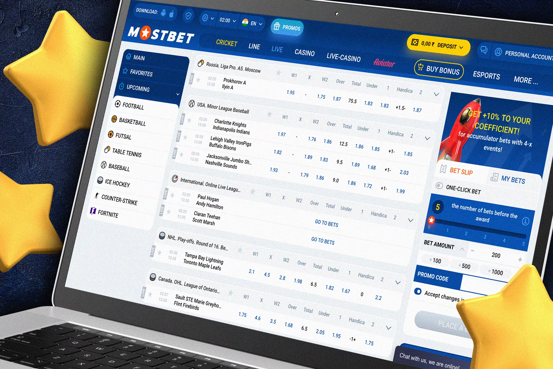 You can find live previews at Mostbet.