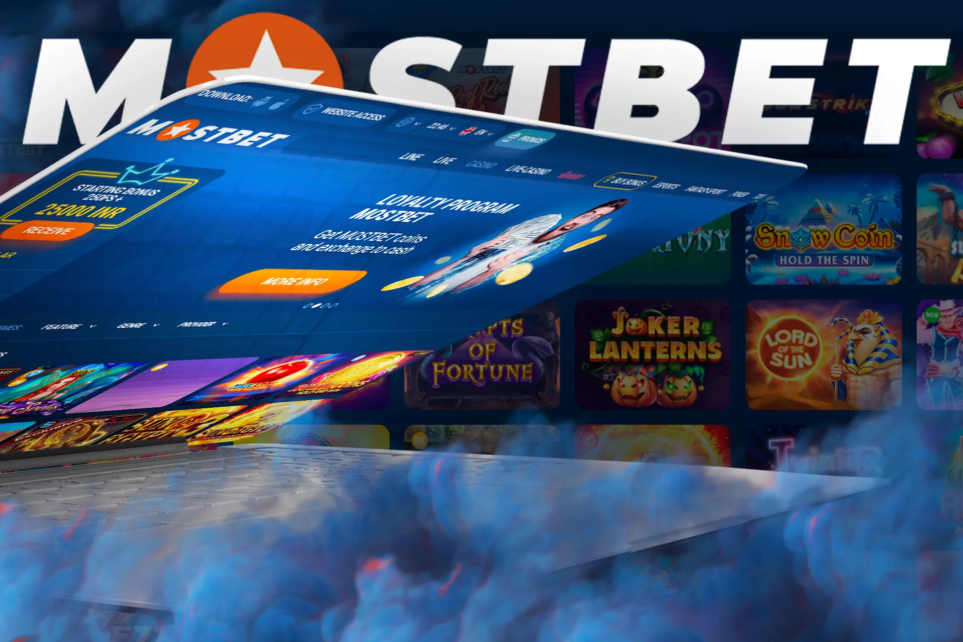 There is a classic casino with slots and table games at Mostbet as well.