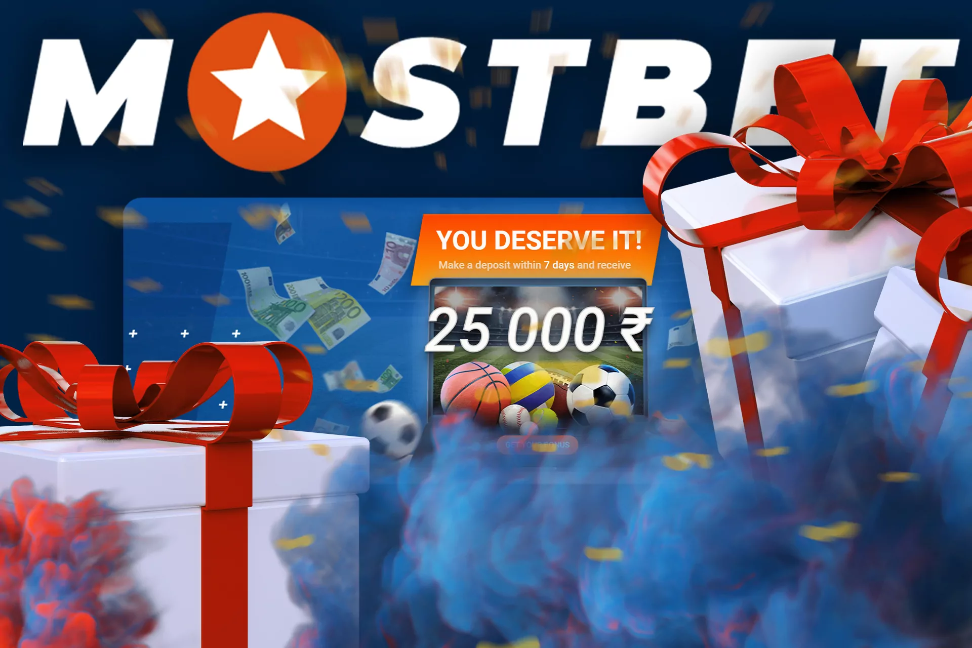 New users can get the first deposit bonus and spend in on slots or bets.