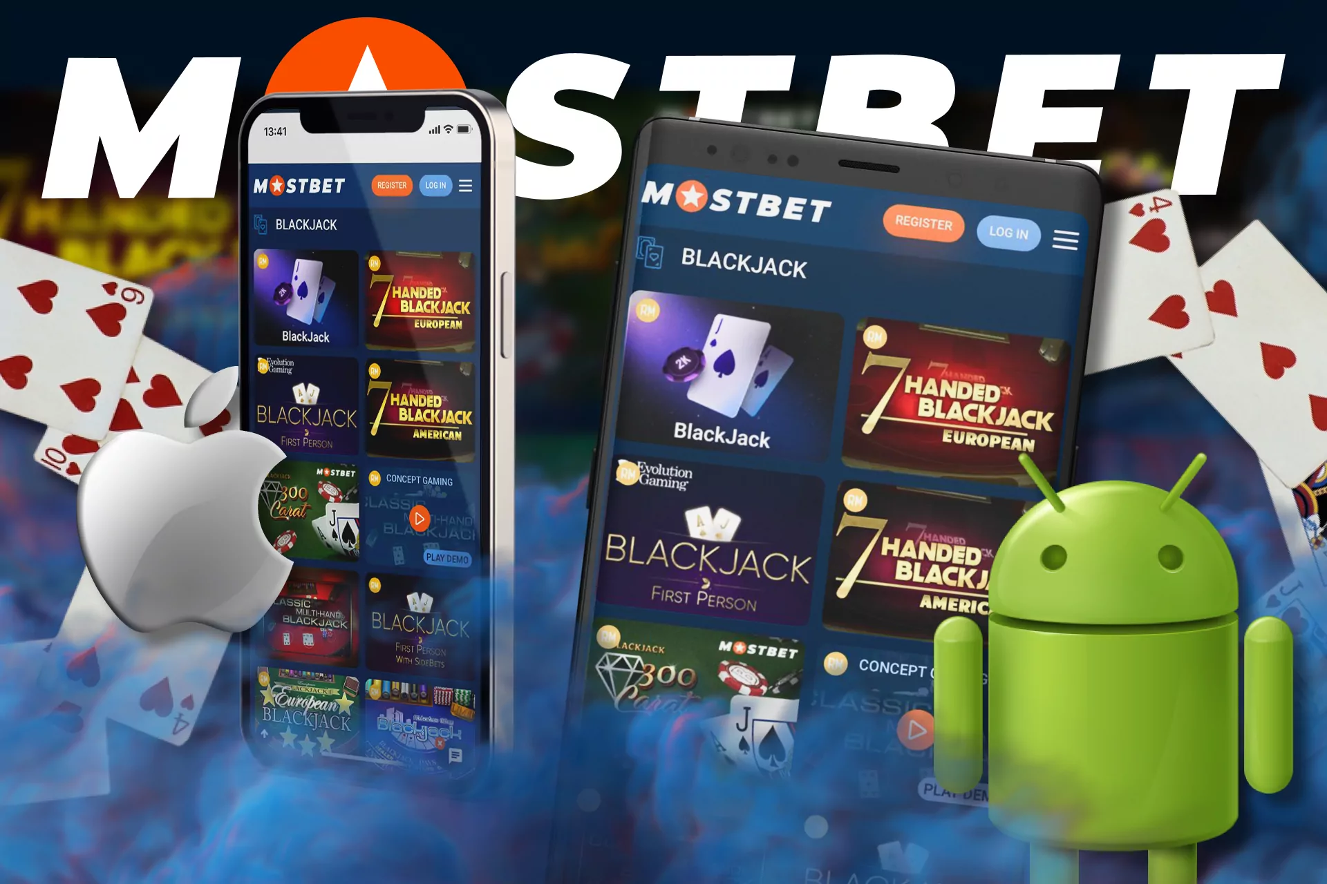 At Mostbet on your phone, bet on blackjack through the app.