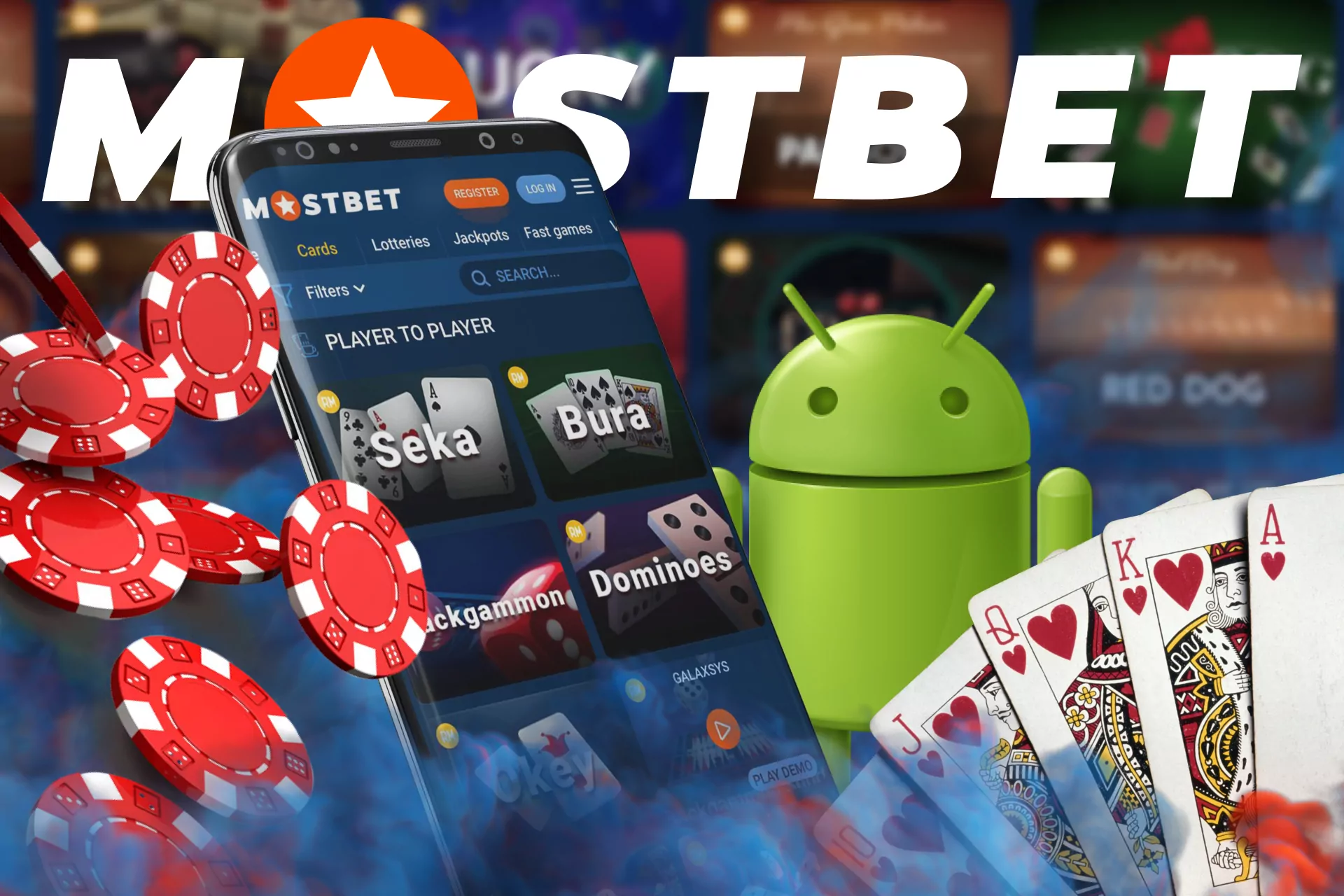 At Mostbet, play games on your Android device.