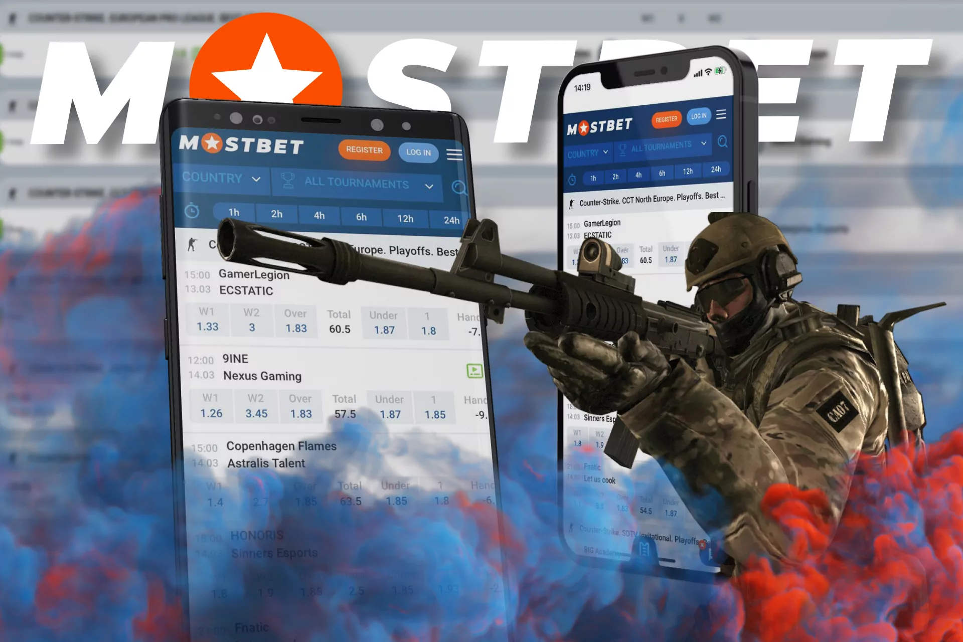 Bet on CS:GO at Mostbet from your Android or iOS mobile device.