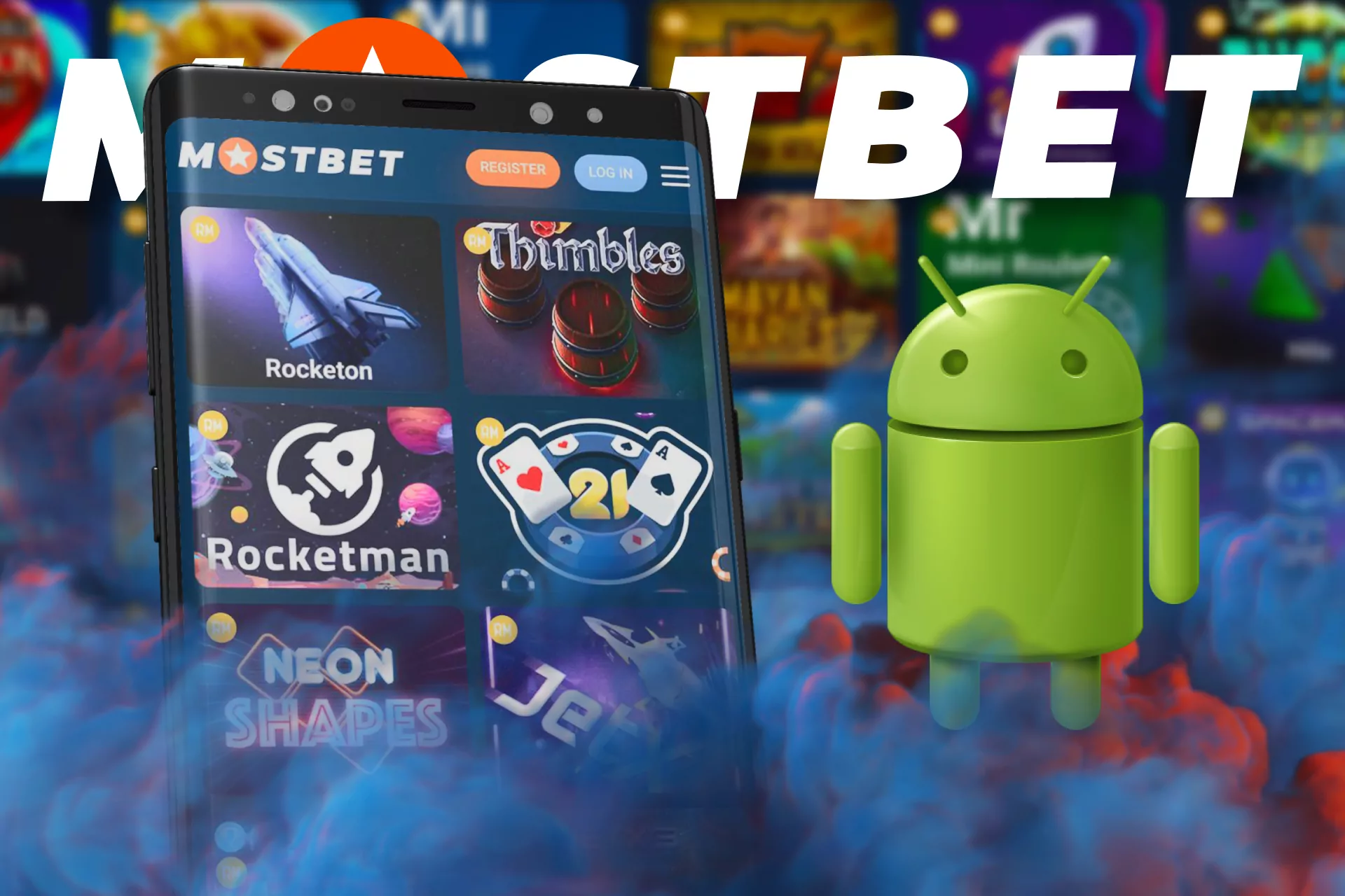 With Mostbet, play games on your Android mobile.