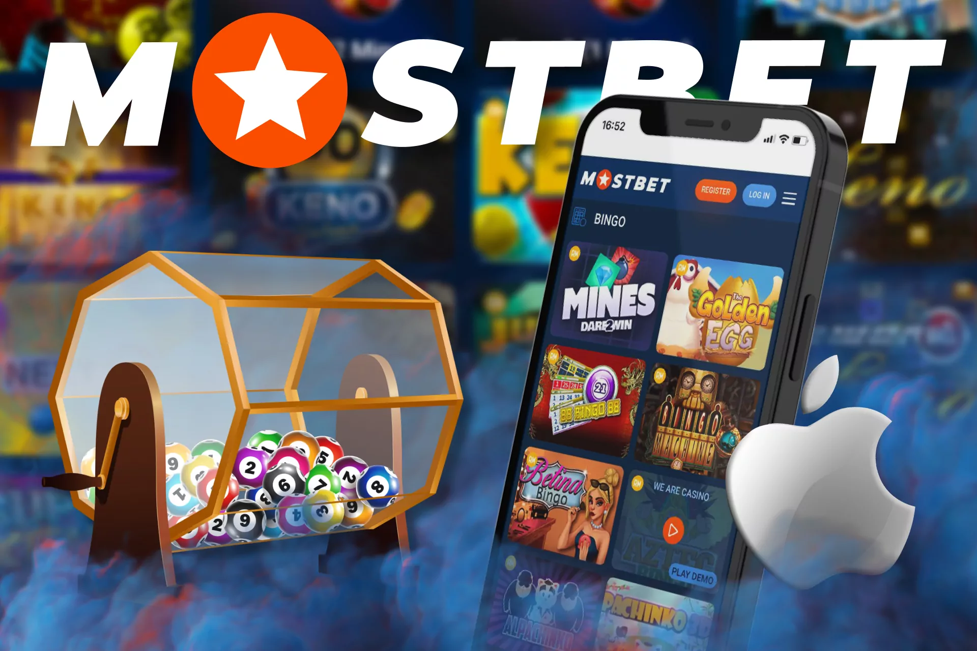 Play lotteries anywhere on your iOS device with Mostbet.