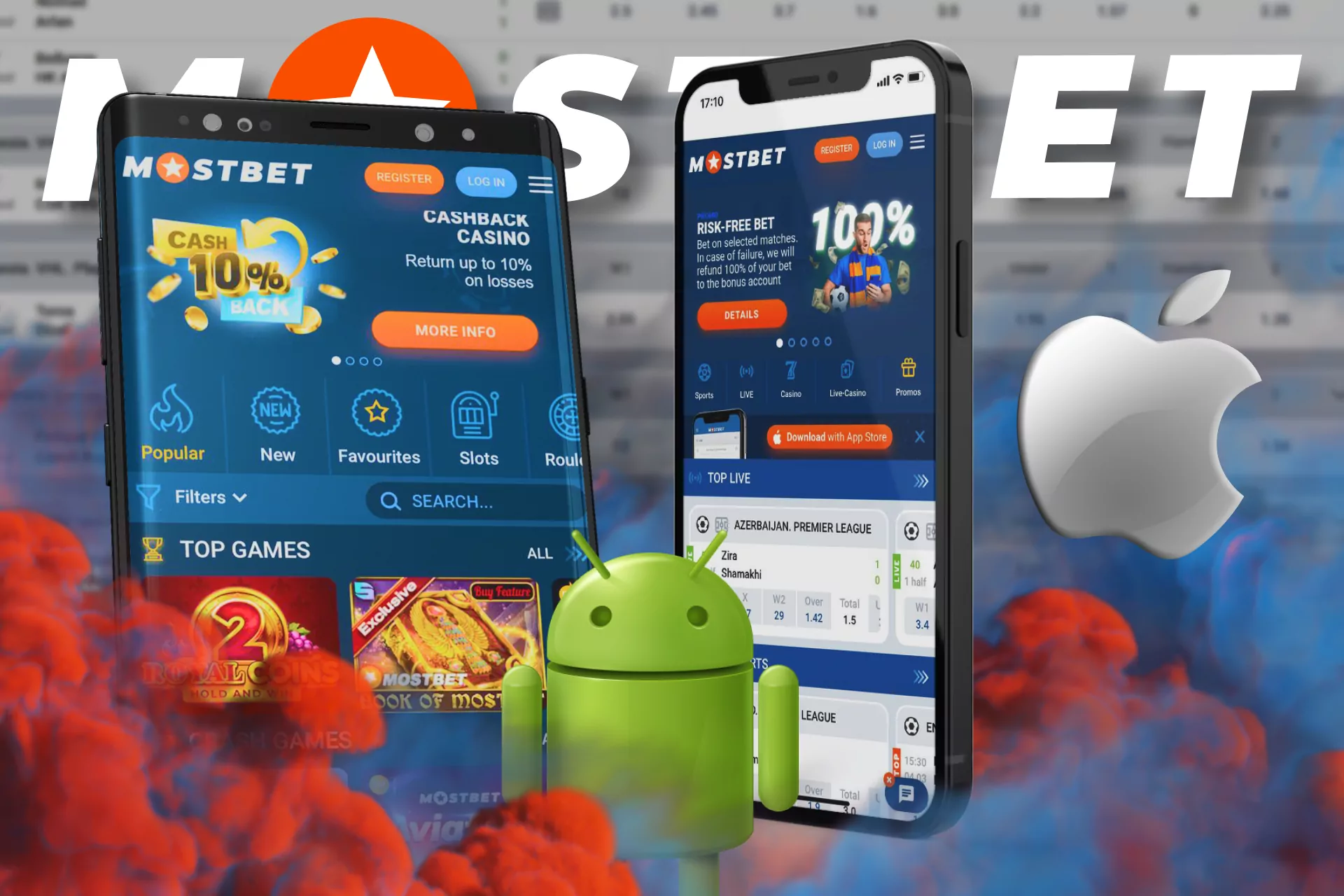 Make bets with Mostbet on the convenient version of the site or in the app on your mobile.