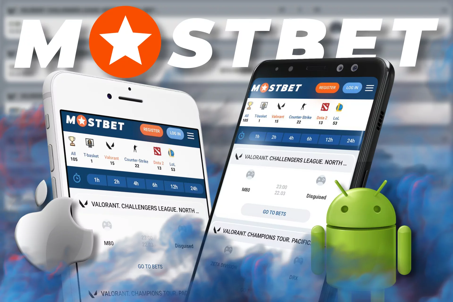 At Mostbet, bet on Valorant directly from your phone using the app.