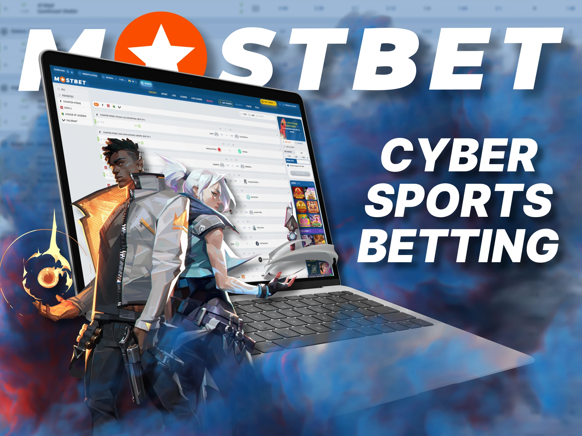 Bet on your favorite esports at Mostbet.