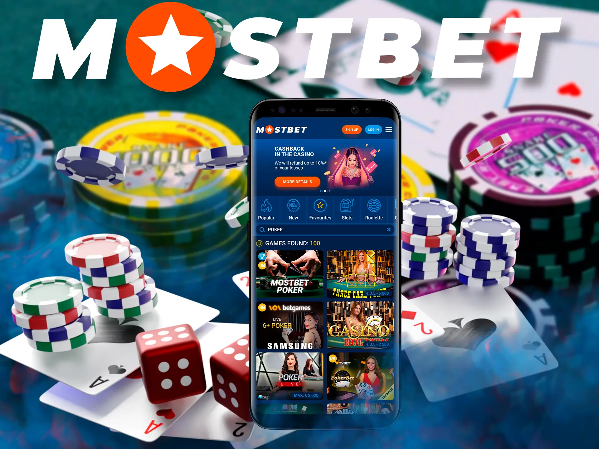 In order to get the full casino experience you can get Mostbet software for Android absolutely free.