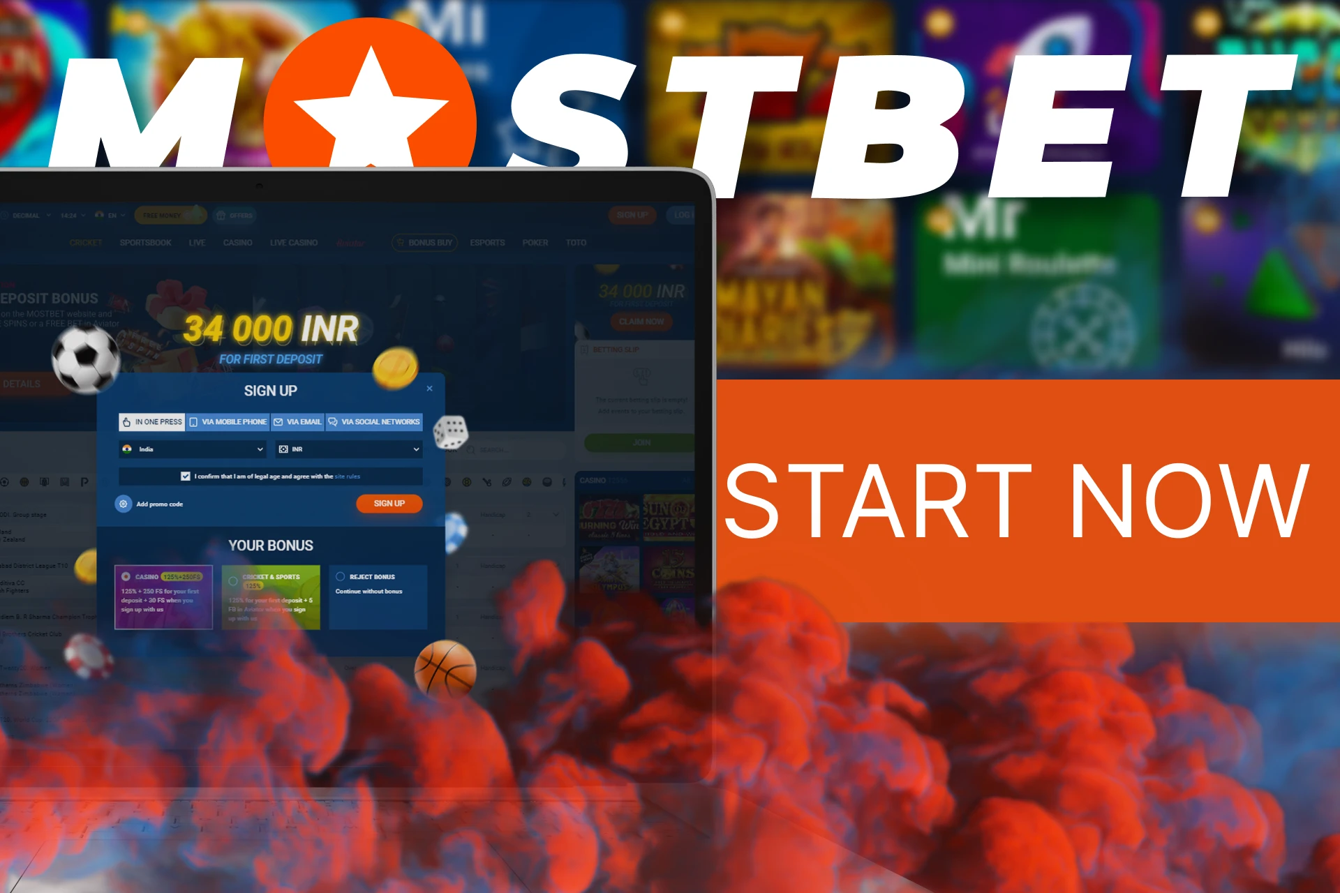 Start playing mines game quickly and easily at Mostbet.