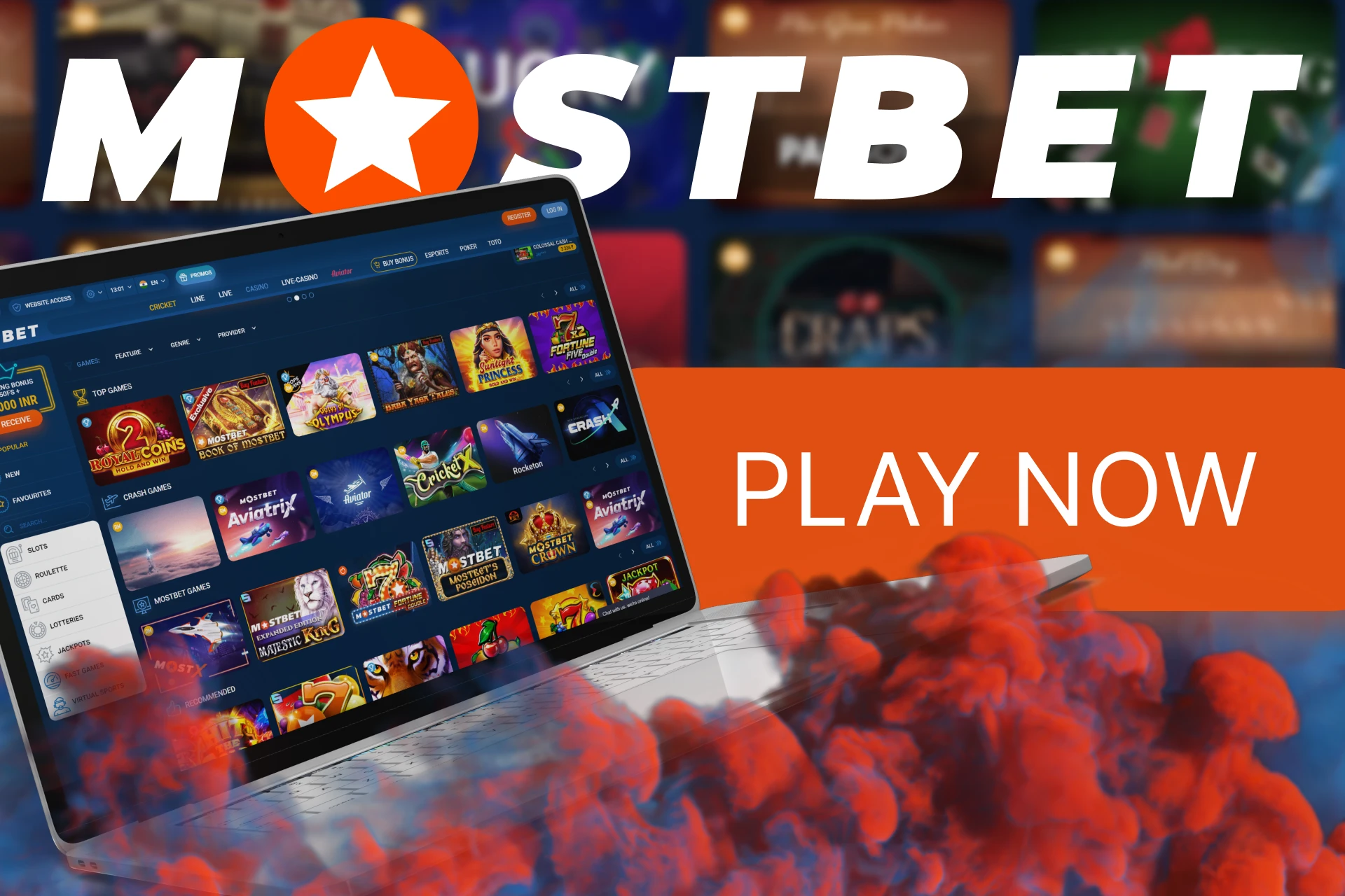 Play the best casino games at Mostbet.