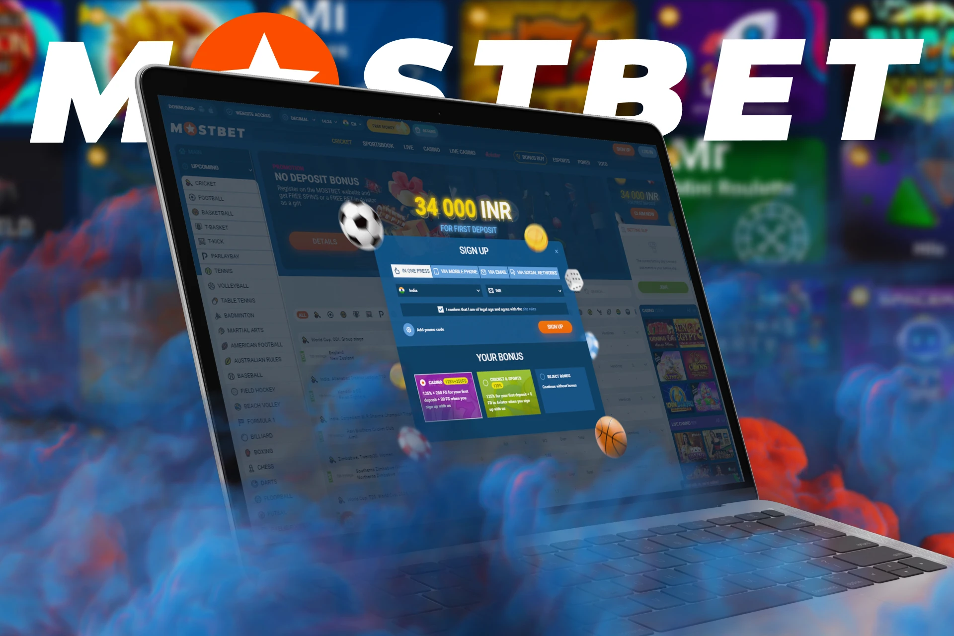 Find out how to start playing fast games at Mostbet.