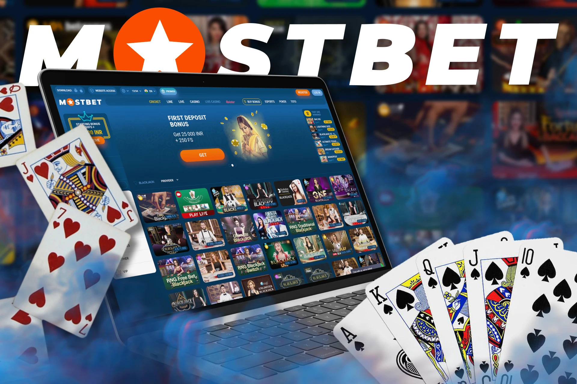 Play the most popular blackjack card game at Mostbet.
