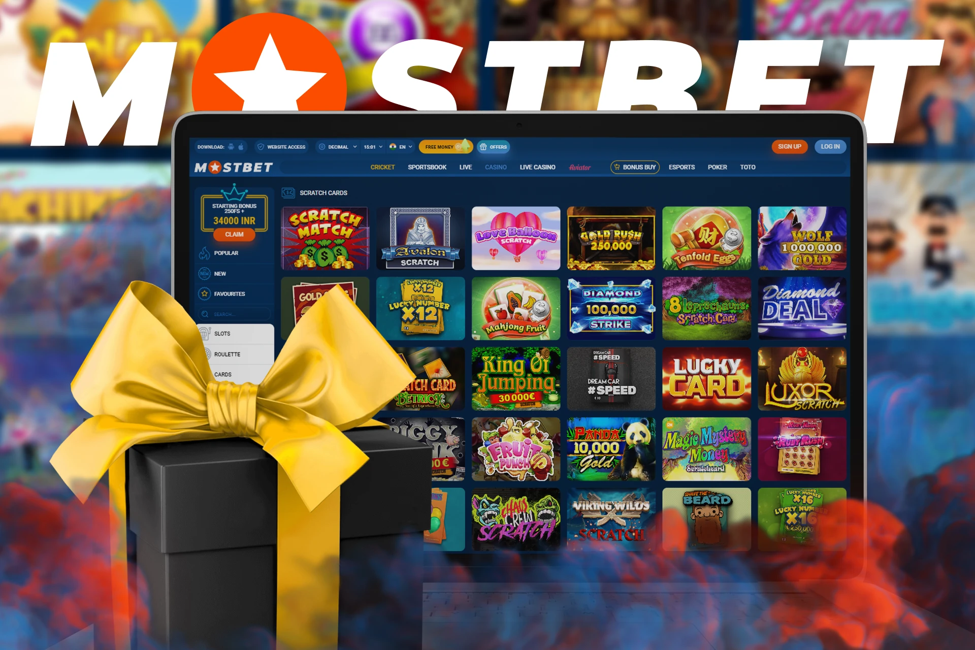 Get a nice bonus for playing the lottery and betting at Mostbet.