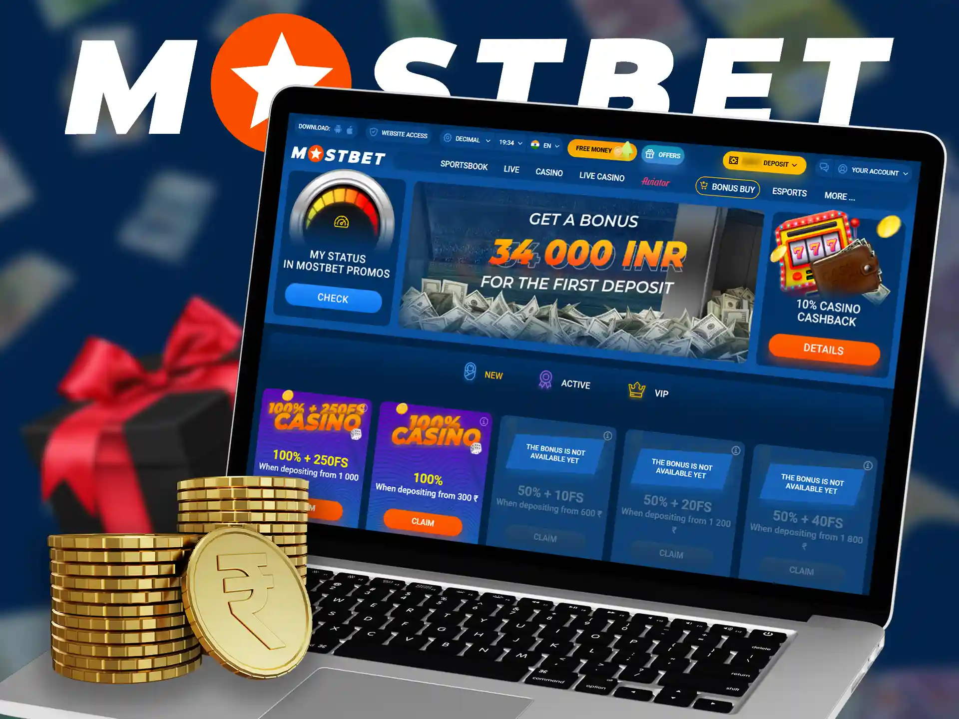 Mostbet offers a cricket betting bonus to all newcomers.