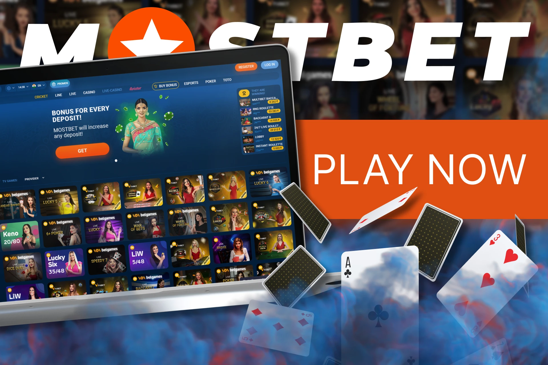 With these instructions you can quickly and easily start playing TV games on Mostbet.
