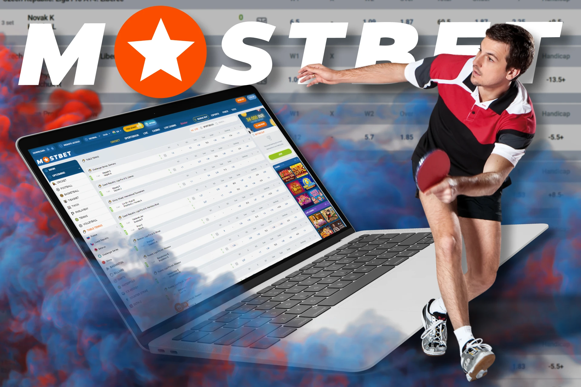 At Mostbet, use these tips to win bets on Table Tennis.