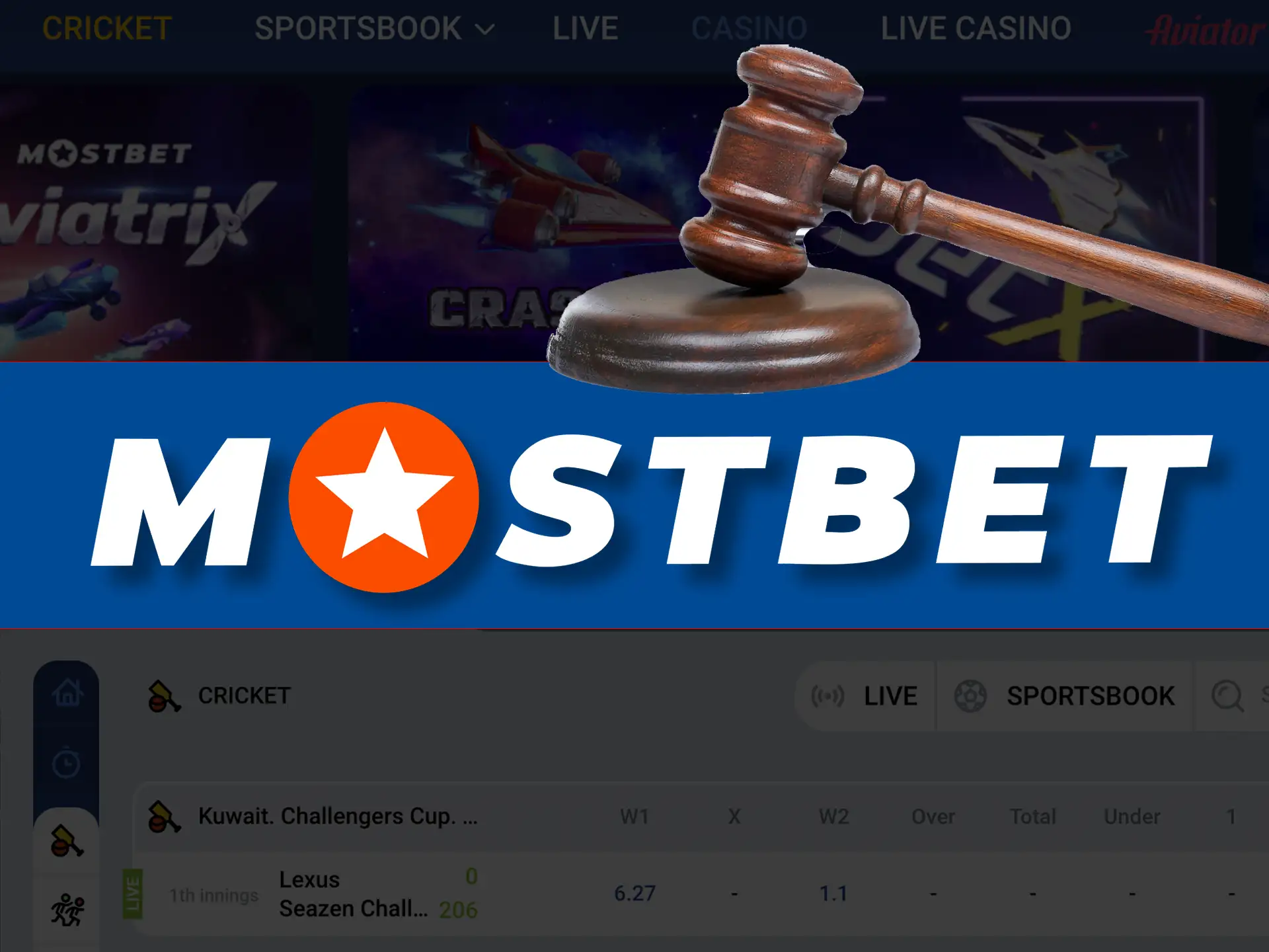 Mostbet is a world renowned bookmaker operating legally, licensed by the Curacao E-Gaming Commission.