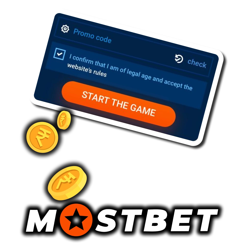 Use the promo code from Mostbet to get a bonus.