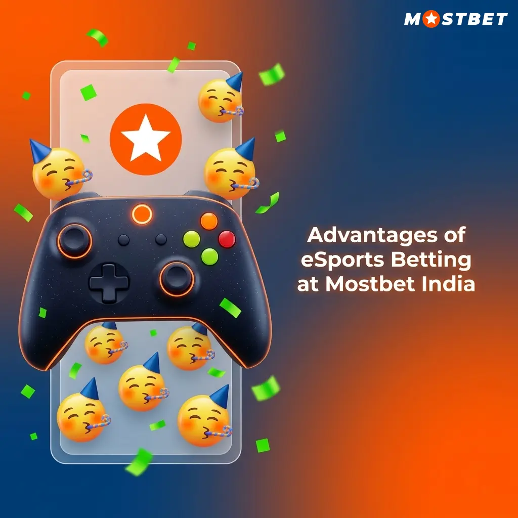 Mostbet India esports betting advantages including UPI payments, welcome bonus, mobile app, and 24/7 support