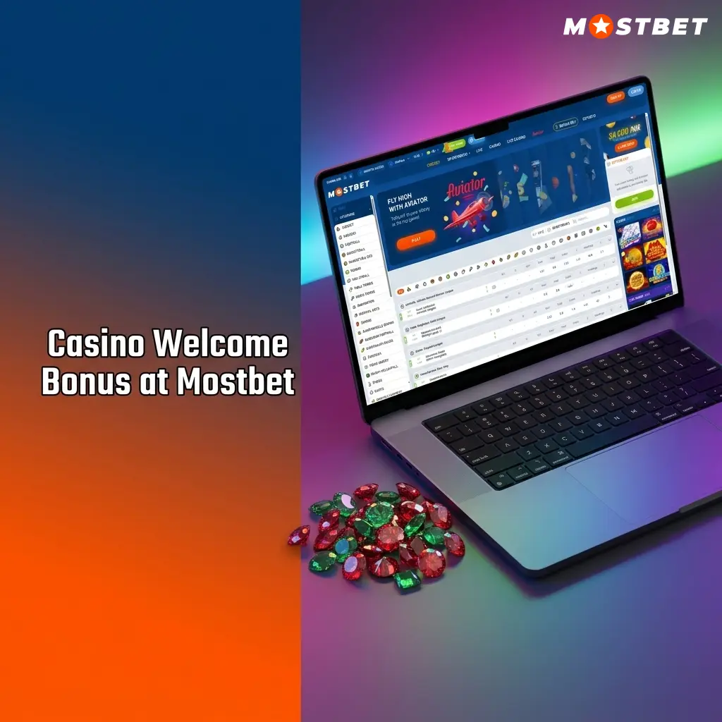Mostbet casino welcome bonus offering 125% up to 34000 INR and 250 free spins for new players in India