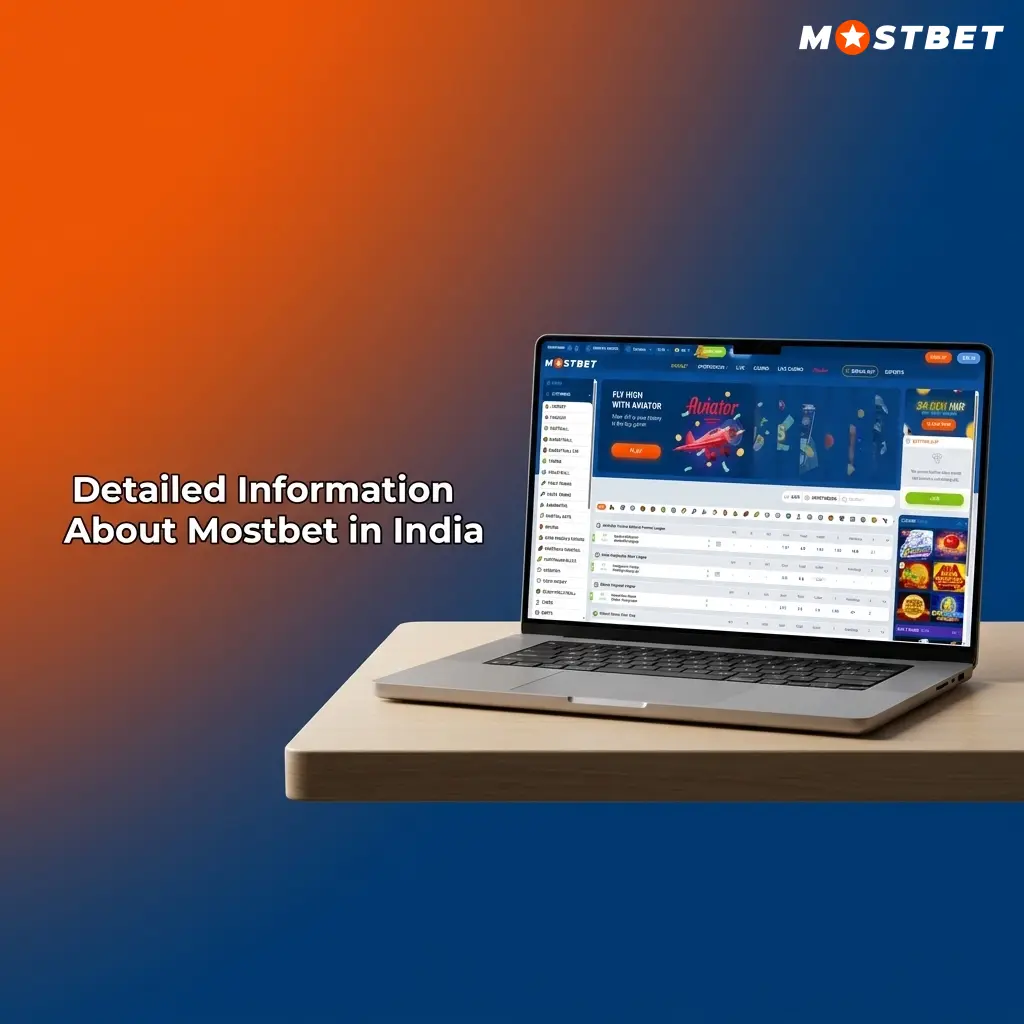 Mostbet India sportsbook interface showing cricket, football, and kabaddi betting markets with mobile app and secure login features