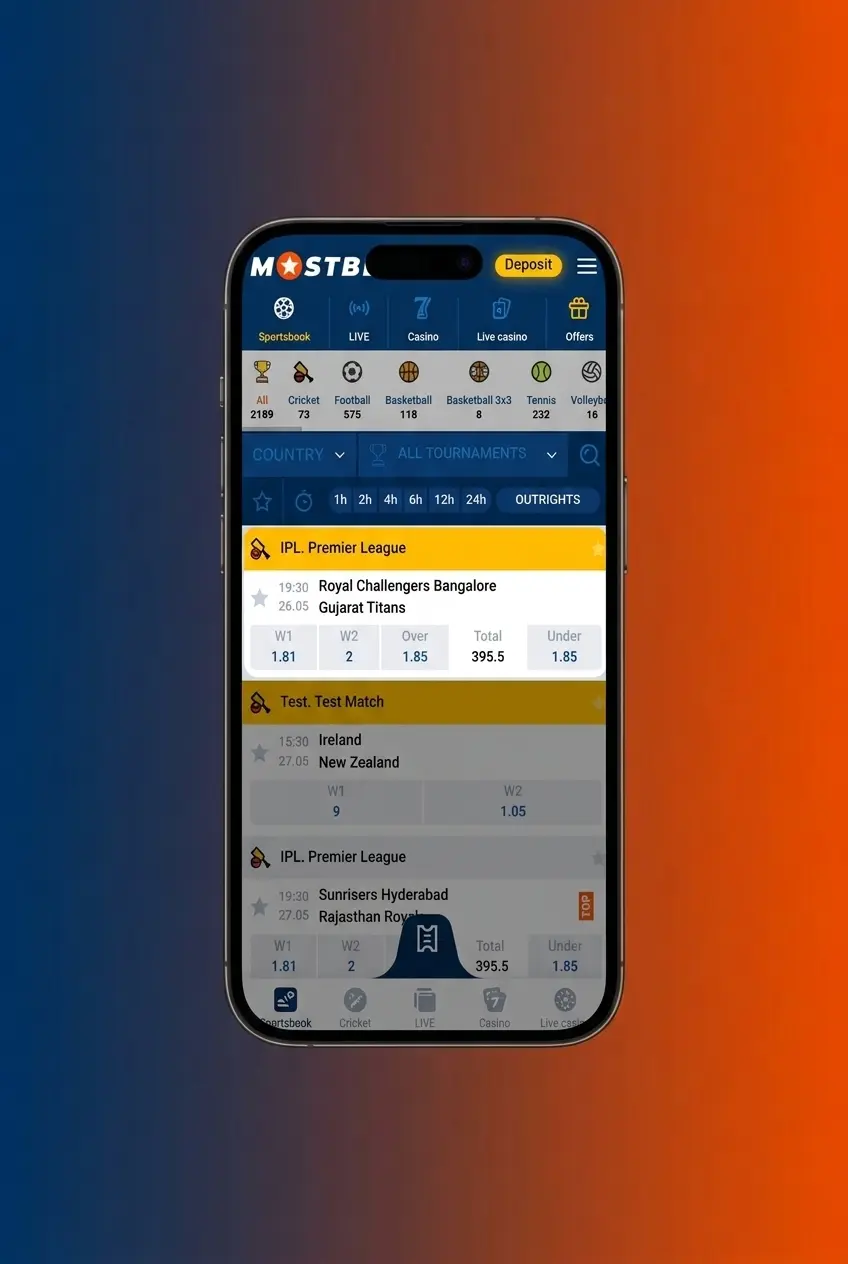 Step-by-step guide on how to start cricket betting on Mostbet from registration to placing your first bet in INR