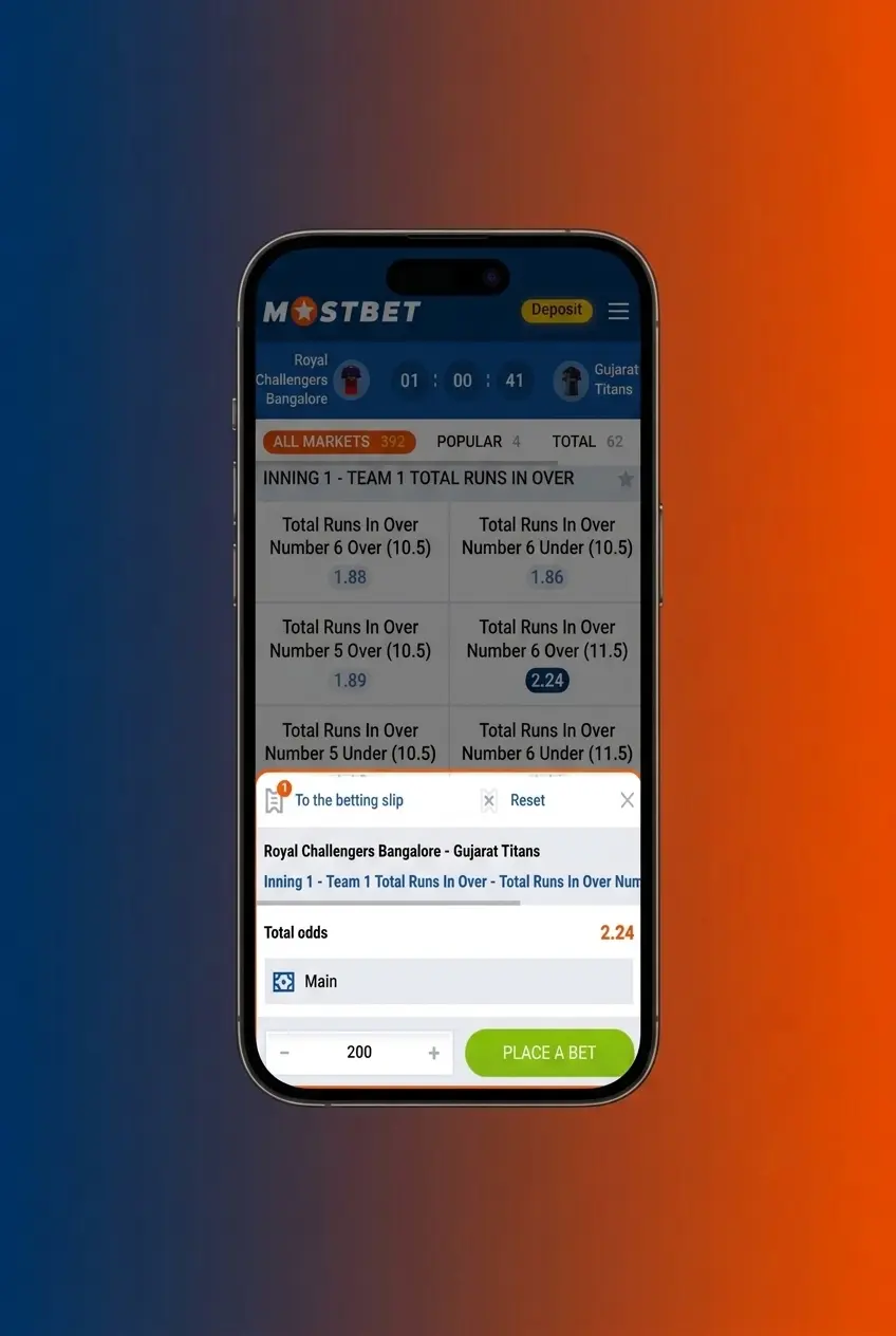 Step-by-step guide to starting cricket betting on Mostbet with registration, deposit, and placing a bet in INR