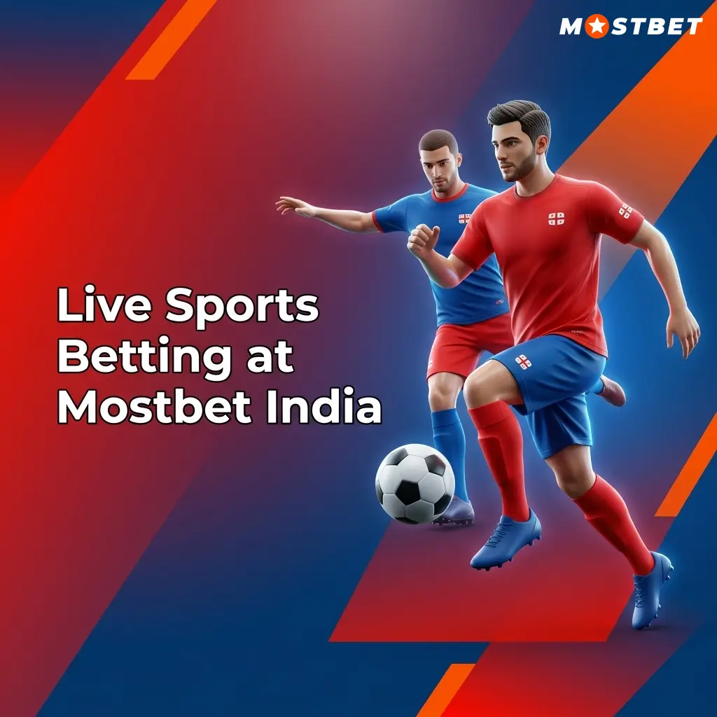 Mostbet India live sports betting interface showing cricket, football, and tennis in-play markets with real-time odds