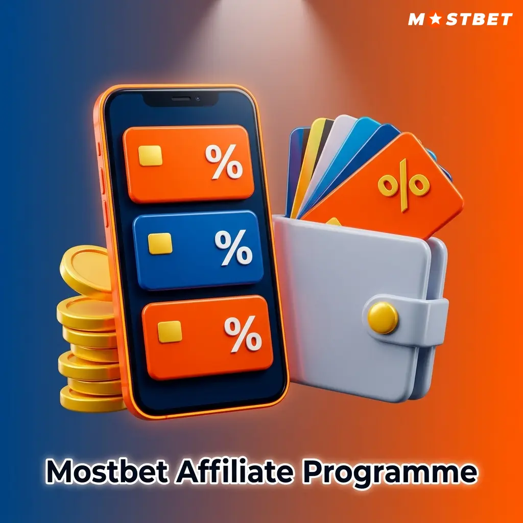 Mostbet Partners affiliate programme dashboard showing revenue share commissions, CPA options, and real-time reporting tools