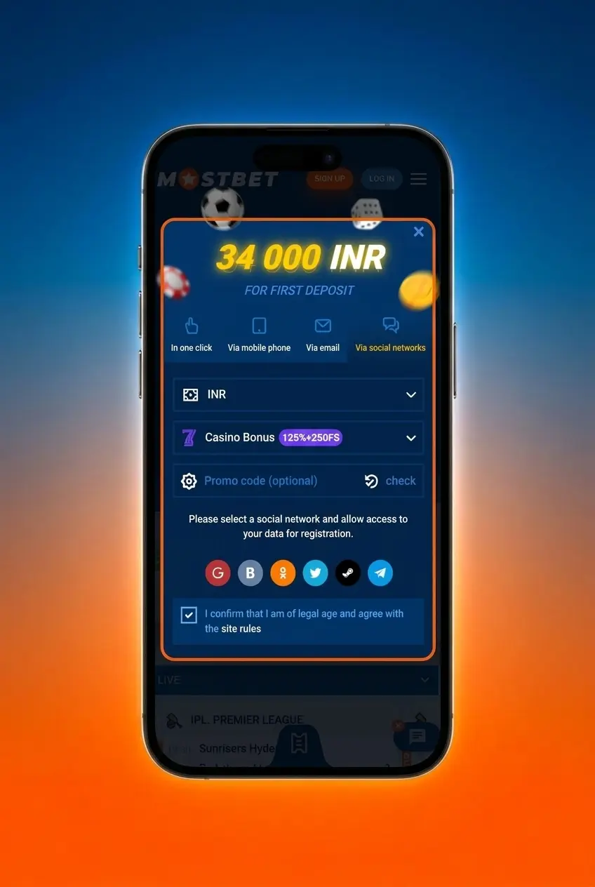 Step-by-step guide on how to claim a Mostbet bonus in India using UPI or crypto with promo code MBINDIA
