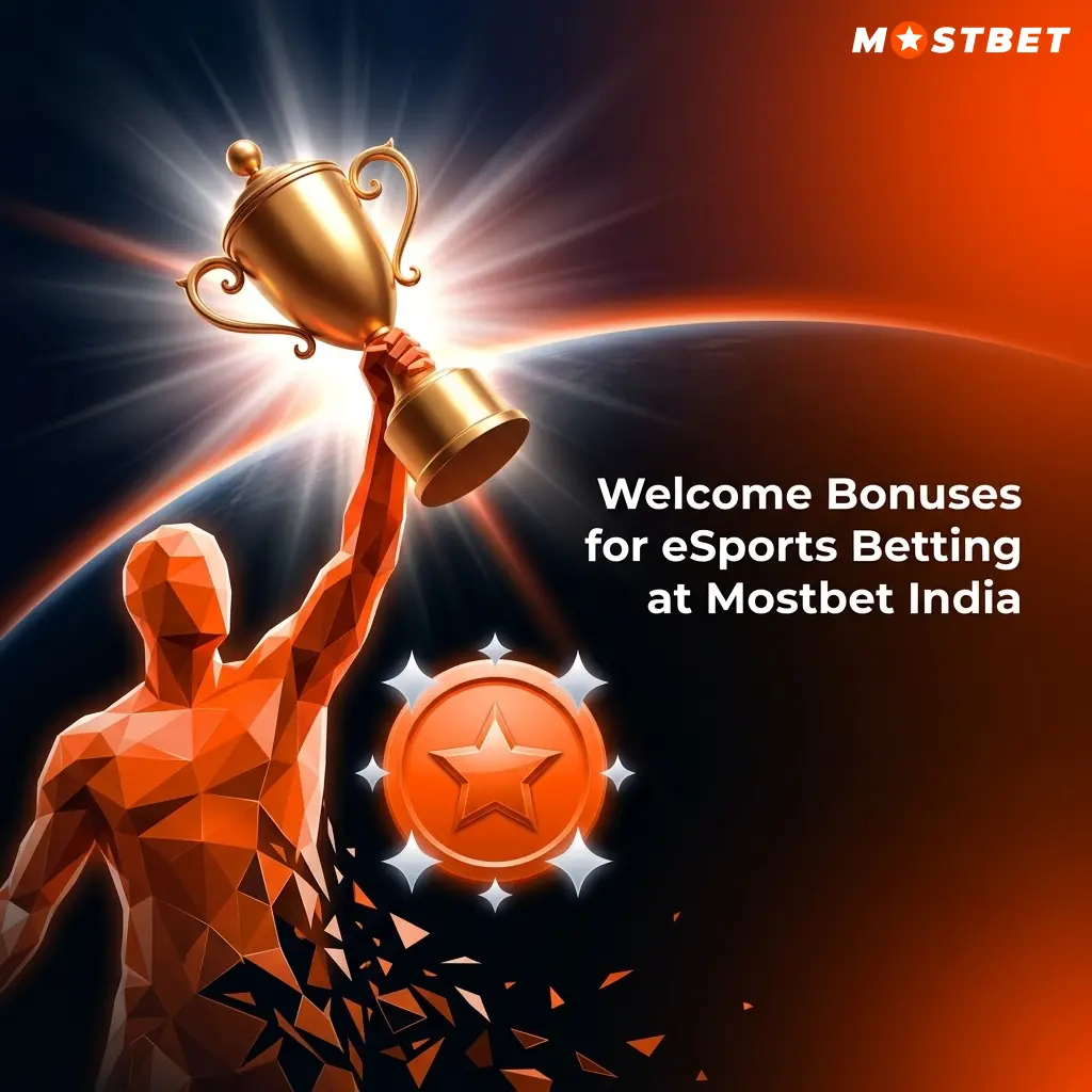Mostbet India welcome bonus offering 125% up to 34,000 INR plus 250 Free Spins for esports betting
